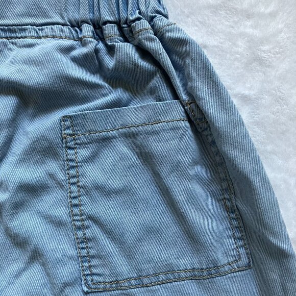 FREE w/ Purchase Denim Jogger Pants Size 110 (4T/5T) | Light Blue Elastic GUC - Picture 12 of 16